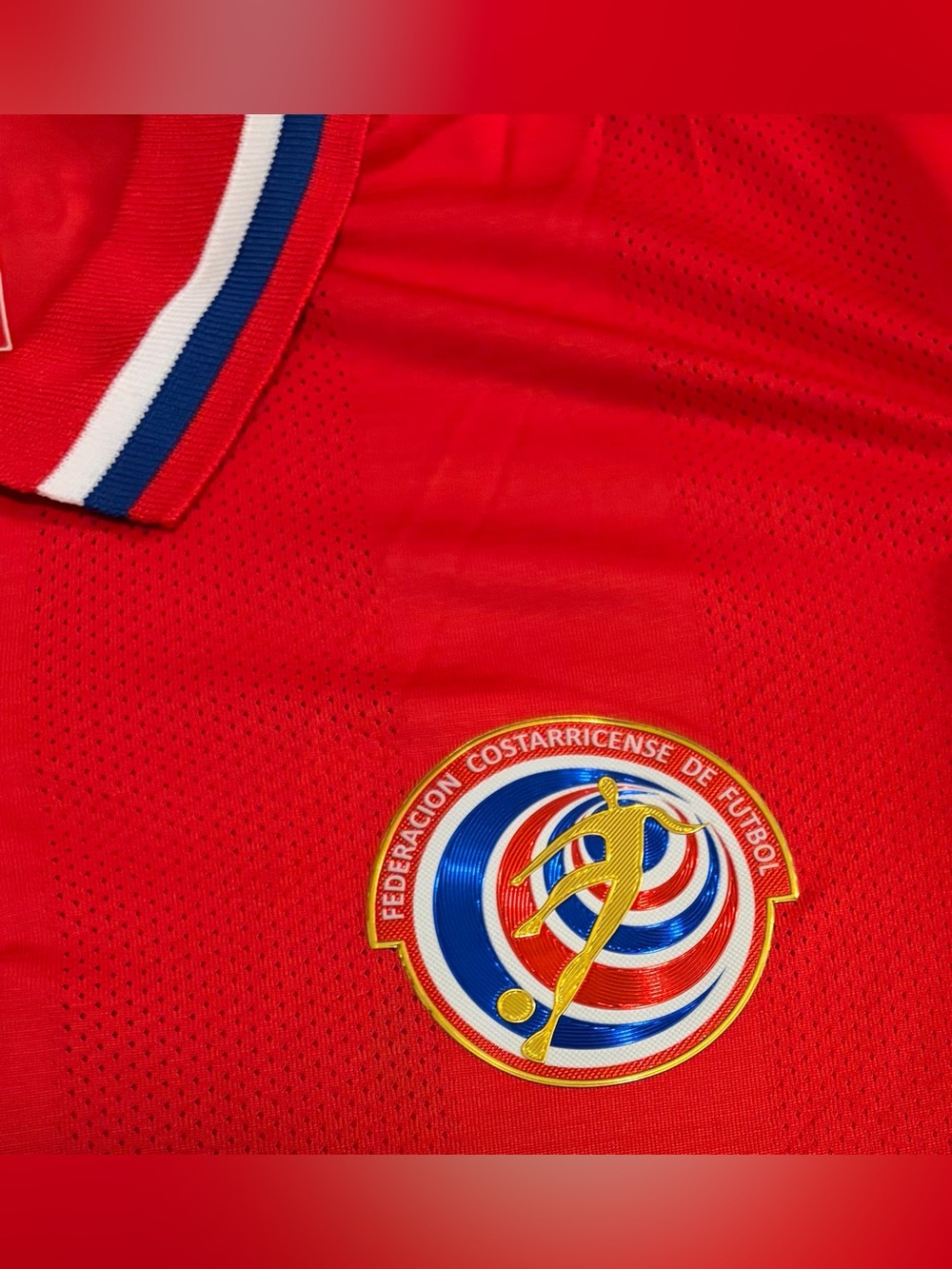 New Balance Official Costa Rica 2015 National Team Home Red Jersey Men’s Sz: L - Picture 5 of 8